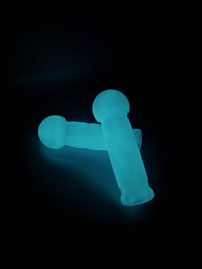 Резиновые ручки Maxi Glow (светящиеся) синий кристалл