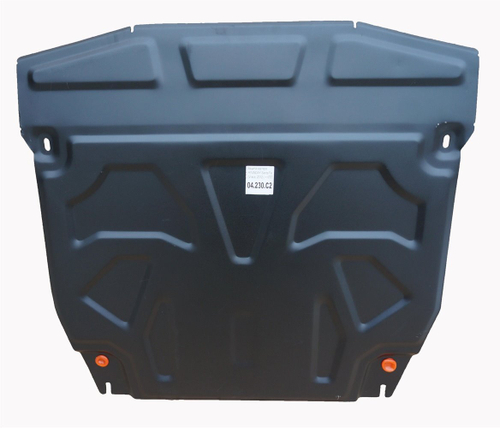 Защита картера и КПП (сталь 2 мм) для Hyundai Santa Fe III 2012-2019 (V - все), Hyundai Grand Santa Fe 2013-2018 (V - все) Alfeco.ALF1030st