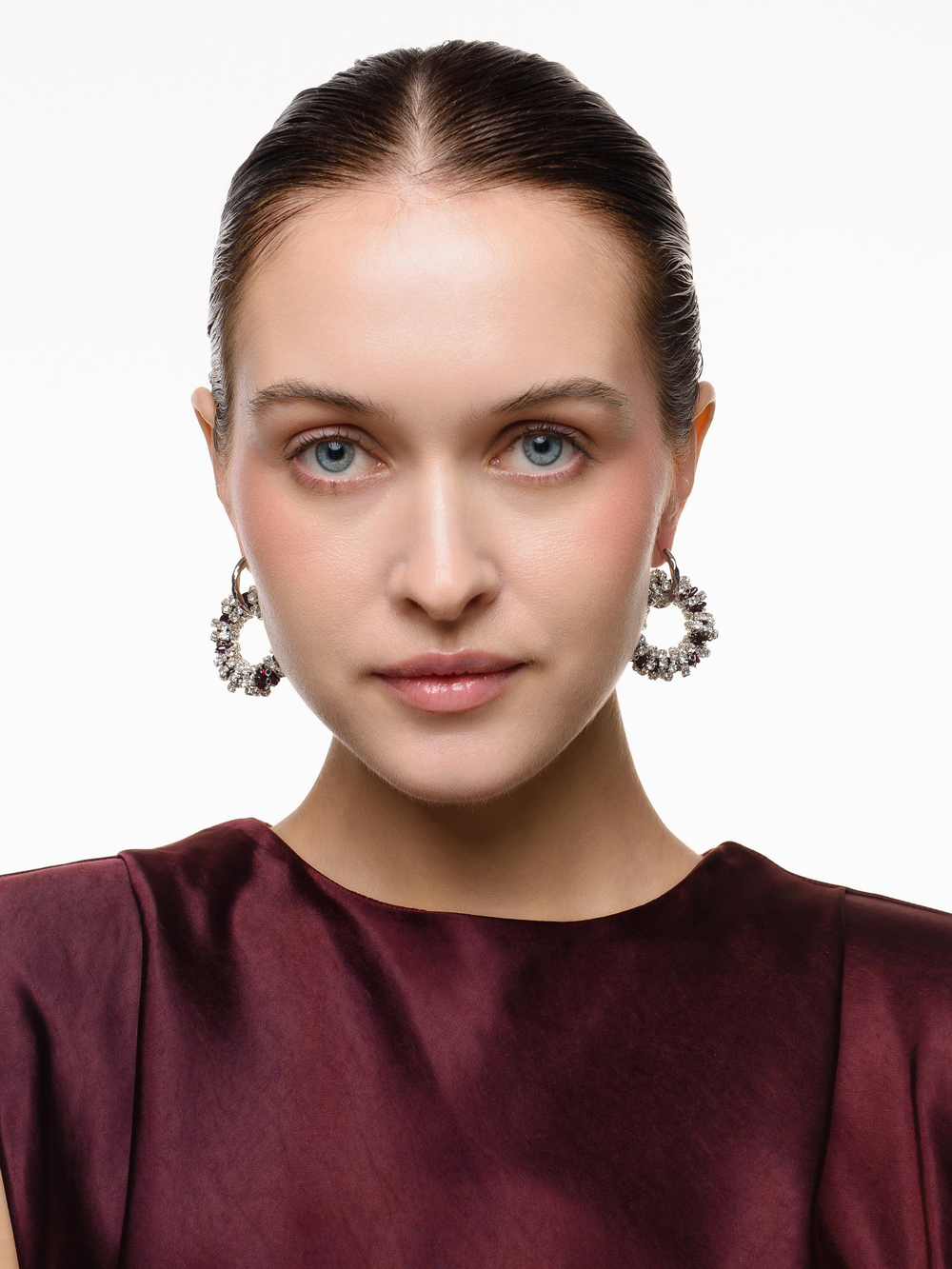 Серьги "Character New" из граната