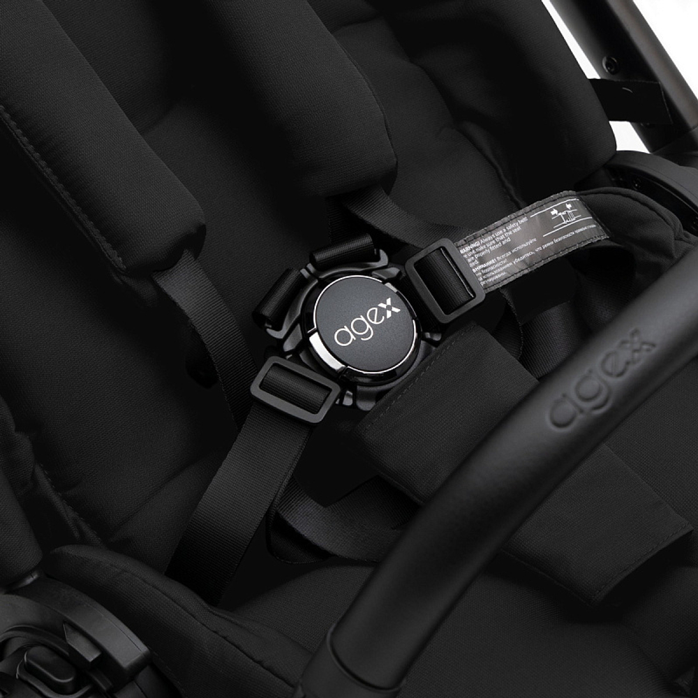Коляска Agex Prima Pro 3 в 1 с автокреслом i-Safe Grey APP626 Black (Черный)
