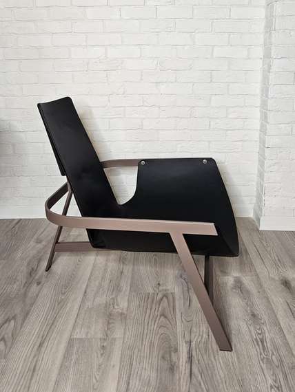 Кресло Jupiter, черная кожа