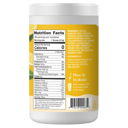 Ultima Replenisher, Daily Electrolyte Drink Mix, лимонад, 333 г (11,7 унции)