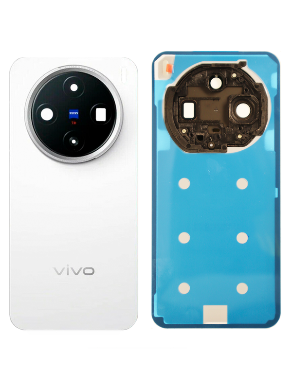 Задняя крышка для Vivo X200 Pro mini белая (White) со стеклом камеры