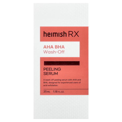Heimish, RX, смываемая сыворотка-пилинг с АГК и БГК, 35 мл (1,18 жидк. унции)