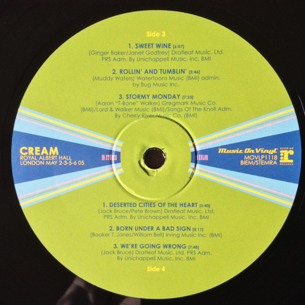 Cream / Royal Albert Hall - London May 2-3-5-6 2005 (3LP)