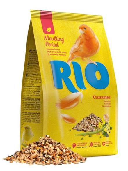 Сухой корм RIO для канареек в период линьки, 500 г
