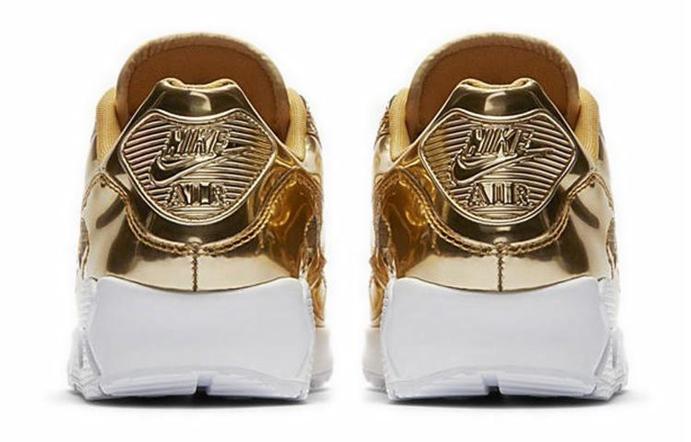 Кроссовки Nike Air Max 90 Sp "Metallic Gold" (Женская размерная сетка)