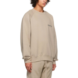Толстовка Fear of God Essentials Pullover Crewneck String/Tan Logo, FOG-FW21-224