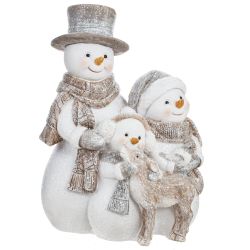 GAEM Фигурка декоративная "Снеговики", L12 W9 H16 см