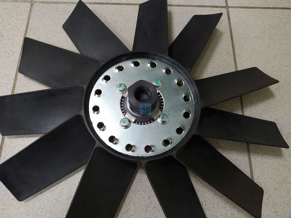 Крыльчатка вентилятора d-455 в сборе с муфтой (11лоп.) 5344.1308010