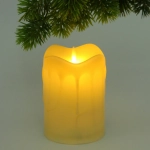 Сувенир с подсветкой «Свеча - Сияние» 9*12,5 см (работает от батареек 3 ААА)