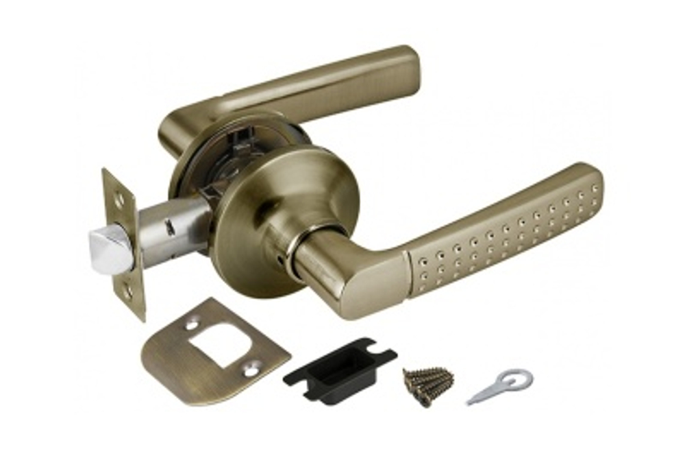 Замок ручка Бронза без ключа,без фиксатора 6026 АВ-Р