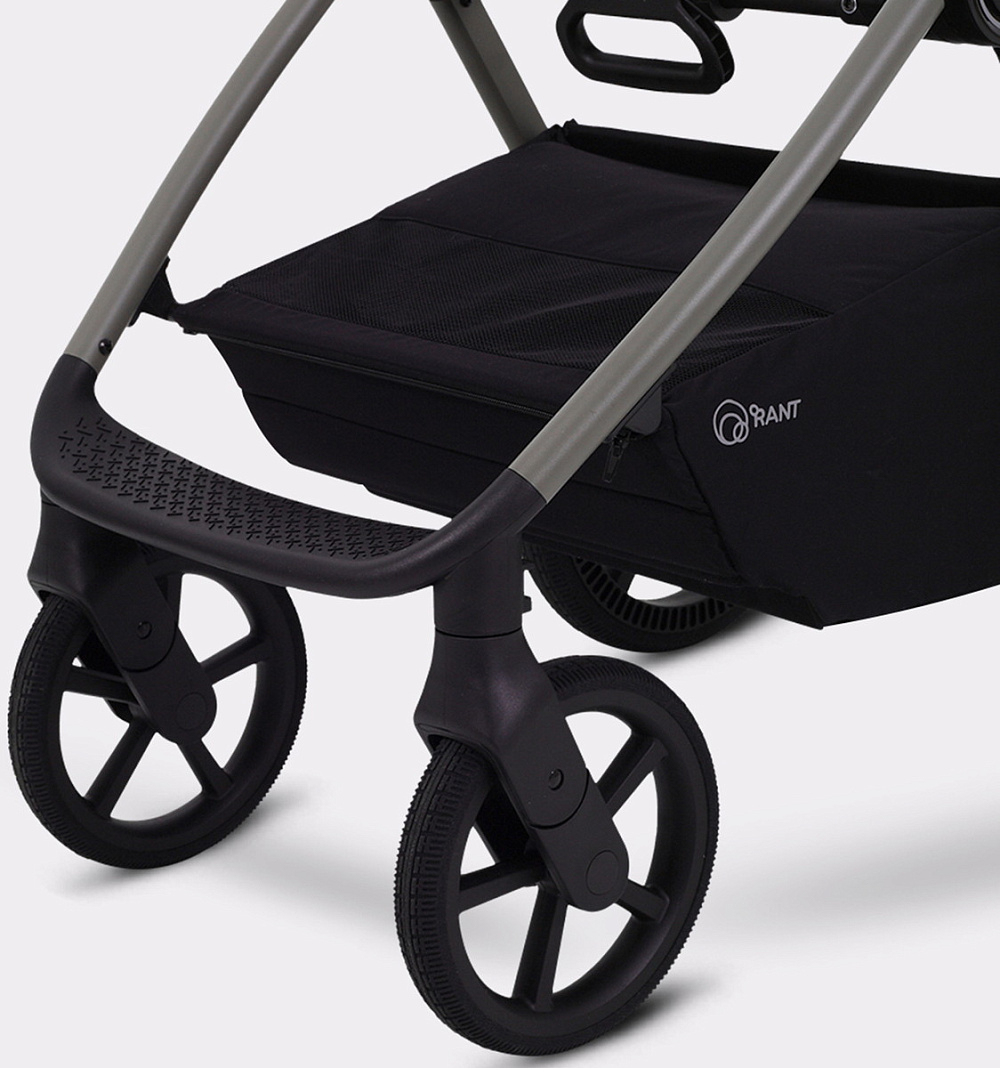 Детская коляска Rant Teo Soft 3 в 1 с автокреслом Aster Zero Black Cloud