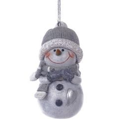 GAEM Фигурка декоративная подвесная "Снеговик", L4,5 W4,5 H8,5 см, 2в.