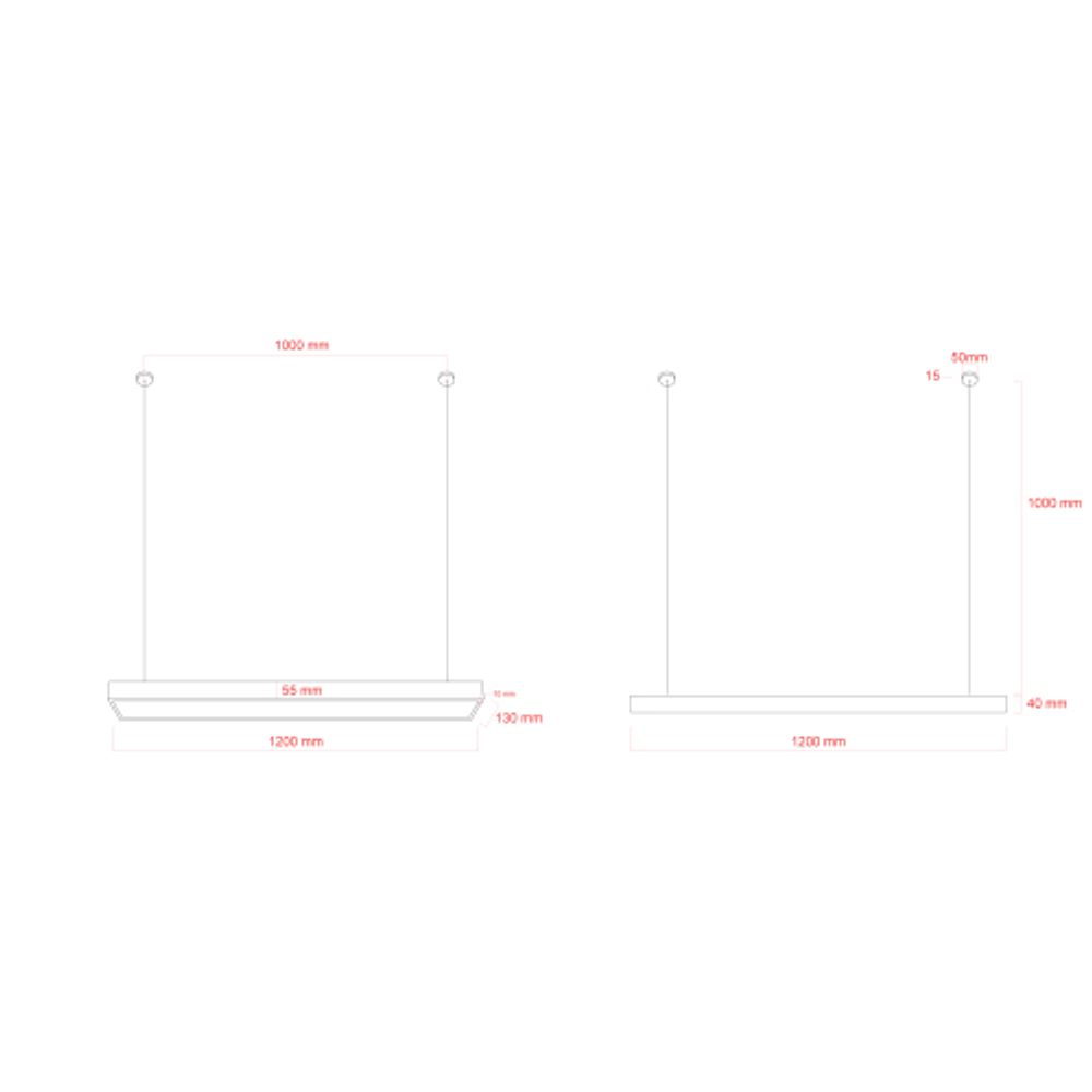 Светильник LED ЭРА Geometria SPO-114-B-40K-036 Block 36Вт 4000К 3000Лм IP40 1200*130*50 черный подвесной драйвер внутри