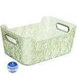 Корзина для хранения «ЛАМИНГТОН ФЛО», цвет зеленый, 24,5*18*10,7см (лейбл Селфи)