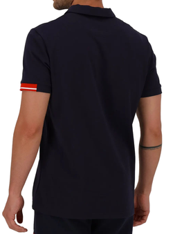 Мужское теннисное поло Le Coq Heritage Polo No.1 FW22 - sky captain