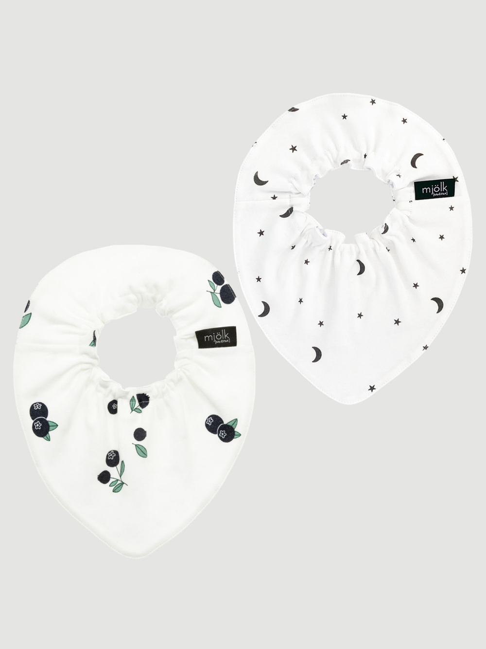 Сет из 2х нагрудников Mjölk Mini Голубика/Ночное небо