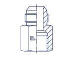 Соединение FS JIC 3/4" NPT1/4"