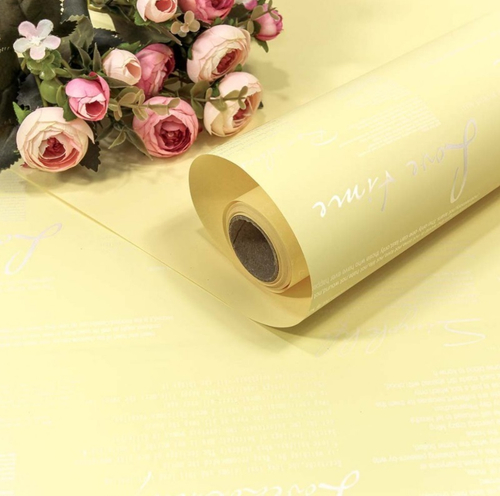 Пленка матовая двухсторонняя с надписями Песочная