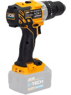Дрель-шуруповерт аккумуляторная 18V, max 65Nm, без аккумулятора JCB JCB-18BLCD-B-E