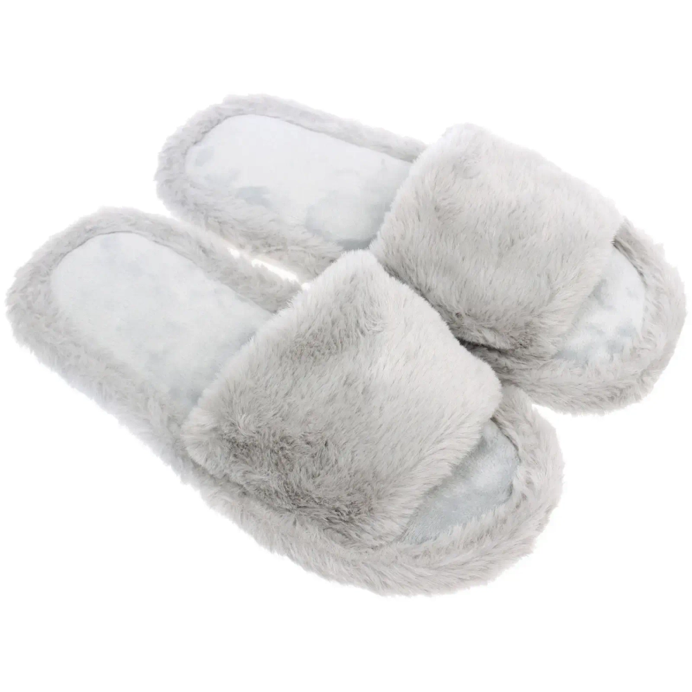 Тапочки женские домашние «HOME», цвет серый, р-р 38-39