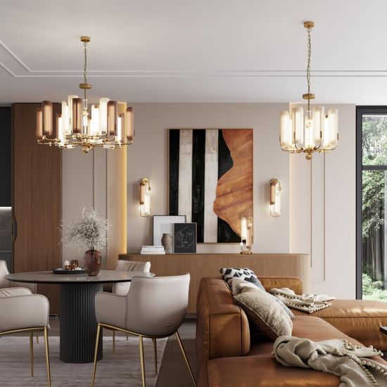 5467/10TL MODERN ODL_EX26 белый/коричневый/античная бронза/металл/стекло/декор металл Настольная лампа LED x 10W (5W*2) 3000K LION