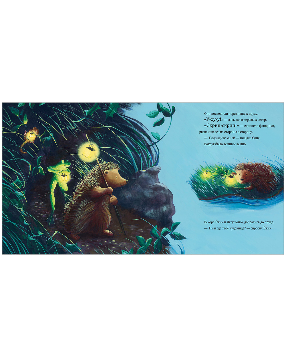 Книжки-картинки (мягкая обложка). Тёмной, тёмной ночью...