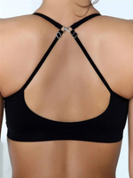 Бесшовный топ с поддерживающим эффектом (Размер: M-L) (Цвет: черный)