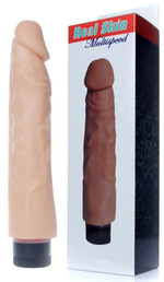 Телесный вибратор Real Skin - 23 см. (Цвет: телесный)