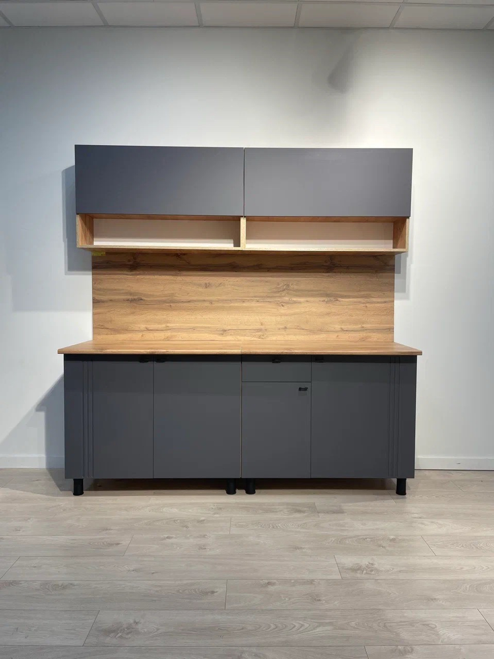 Кухня «Монако» Графит 200 см