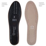 Стельки для обуви из натуральной кожи, УНИВЕРСАЛЬНЫЙ размер RU 34-45 / EU 35-46, с линиями выреза, SHEGRA (ШЕГРА), 700764