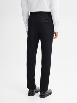 Massimo Dutti Костюмные брюки из смесовой шерсти, темно-синий