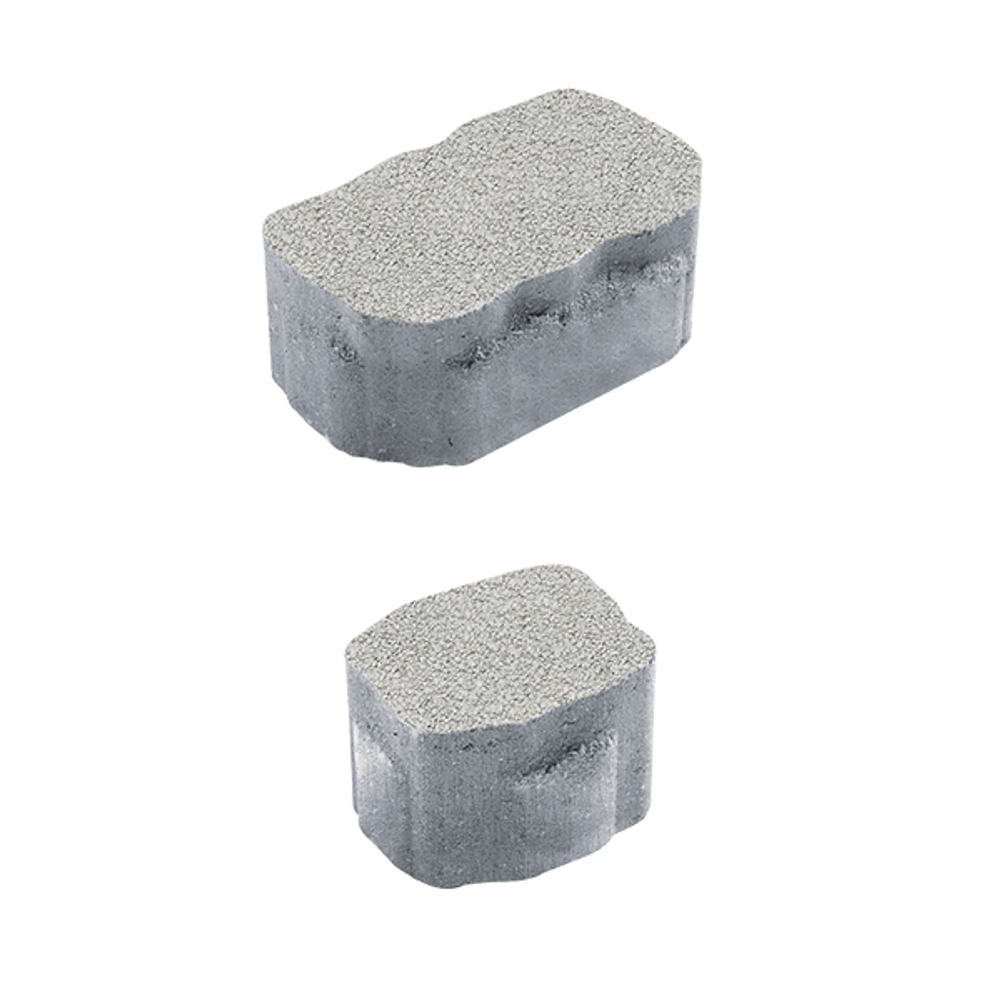 Тротуарная плитка Арена - Гранит Белый, комплект из 2 видов плит