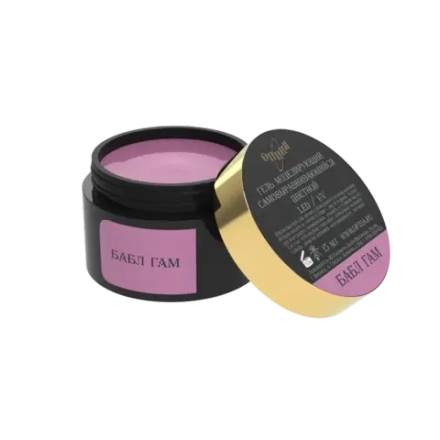 Гель моделирующий самовыравнивающий цветной Бабл Гам 15мл ОПЦИЯ