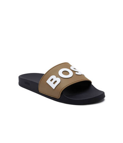 Шлепанцы Kirk Slid rblg N BOSS BLACK - коричневый(50498241)