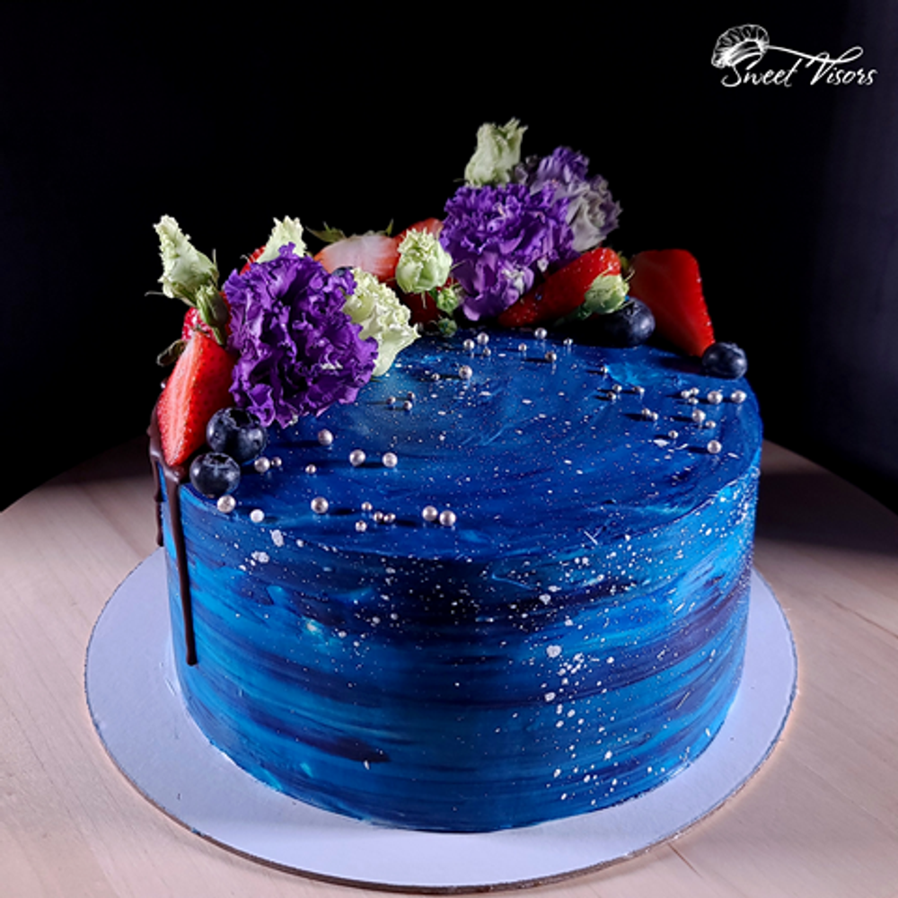 Космический торт для девушки Кондитерская Sweet Visors Сладкие Козырьки Светланы Дегтеревой