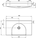 Раковина Ravak Lite XJX01380000 белый