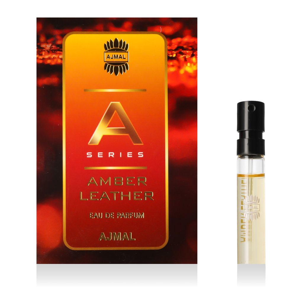Ajmal Amber Leather Eau De Parfum - sample 1.5 ml (unisex)