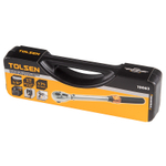 TOLSEN (TT19663) Динамометрический ключ 3/8", 10-60 Нм, для левой и правой резьбы, кейс