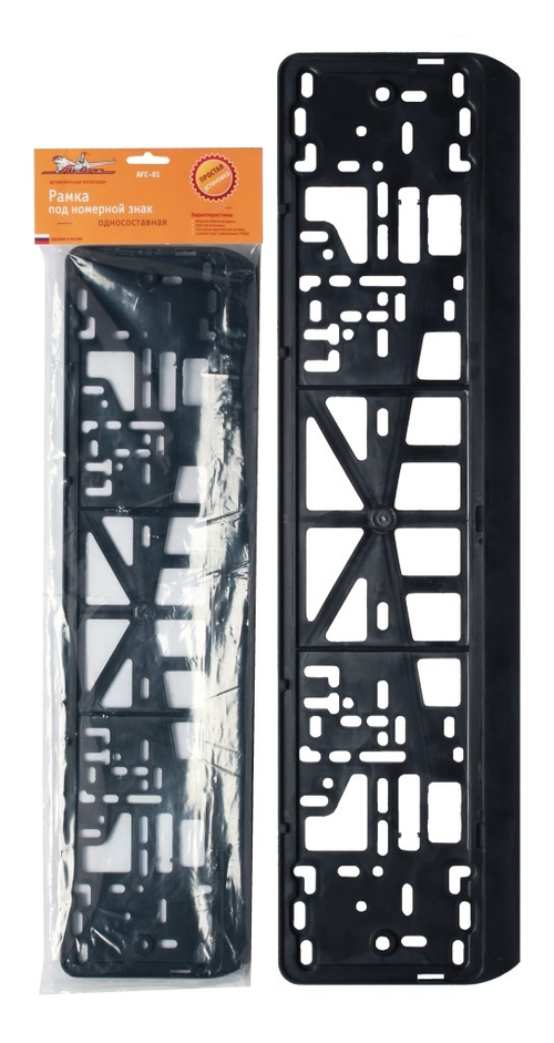 Рамка номерного знака без надписи с защелкой