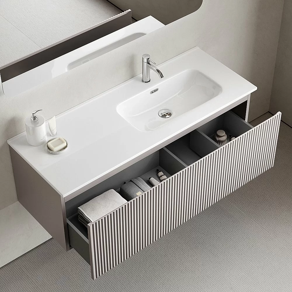 Тумба с раковиной Sancos Snob R 1.0 SNR1.0120LSM/SNR1.0120RSM Doha Soft