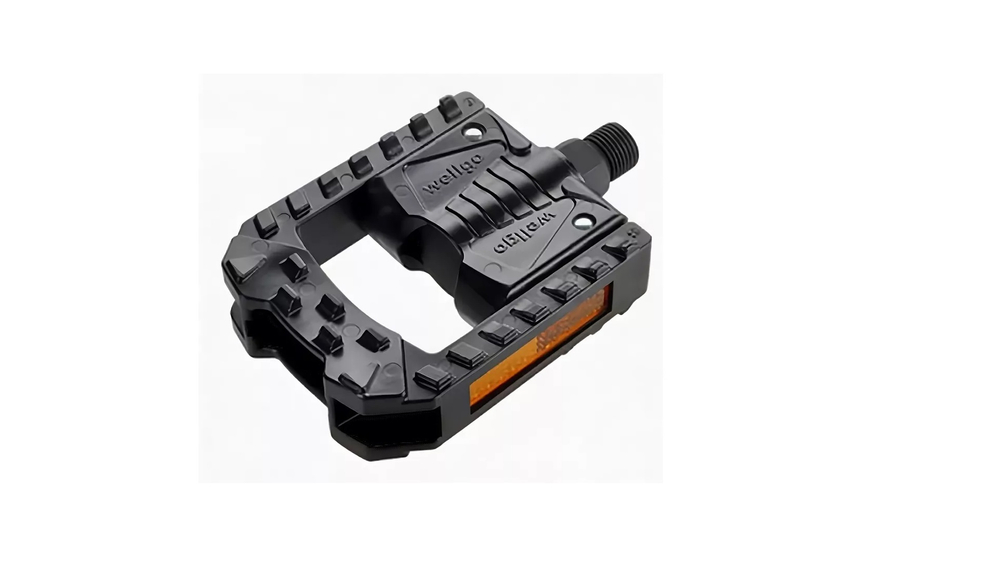 Педали Wellgo FOLDING (складные) пластиковые, 105x73x28мм, резьба 9/16", полимерные подшипники, черные