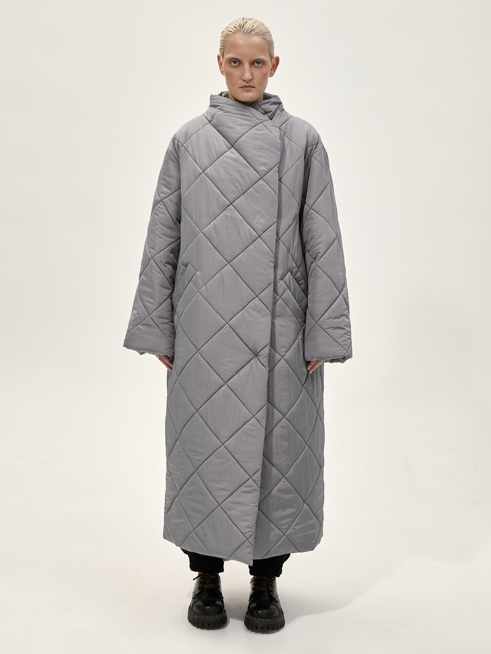 Пальто-одеяло "Кутанка". Серое