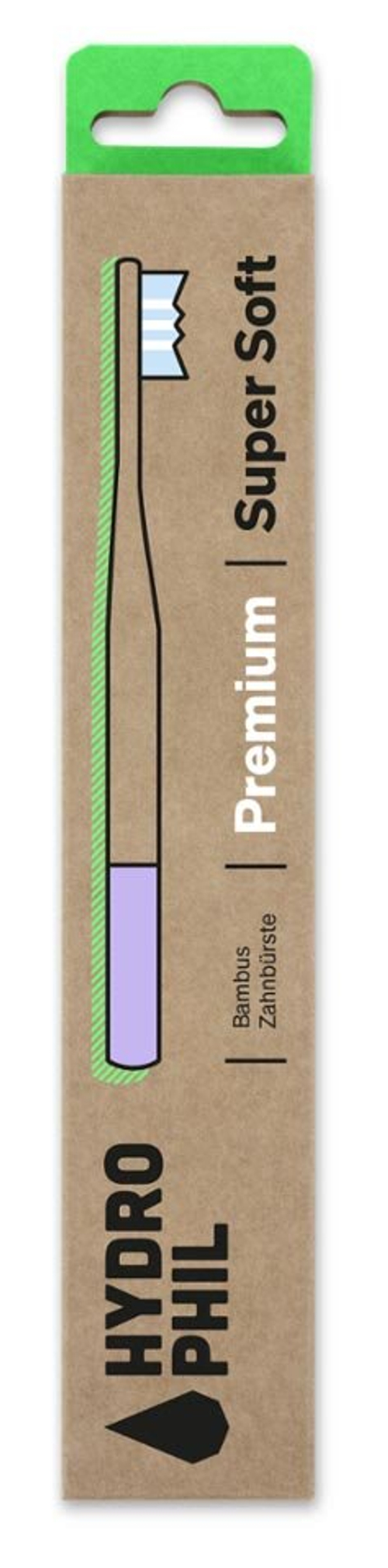 Гидрофильная бамбуковая зубная щетка Premium Super Soft