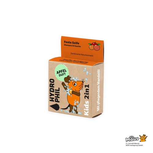Твердый шампунь и гель для душа Hydrophil 2 в 1 для детей - The Mouse, 60 гр