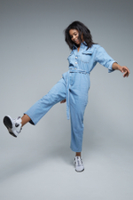 купить джинсовый комбинезон