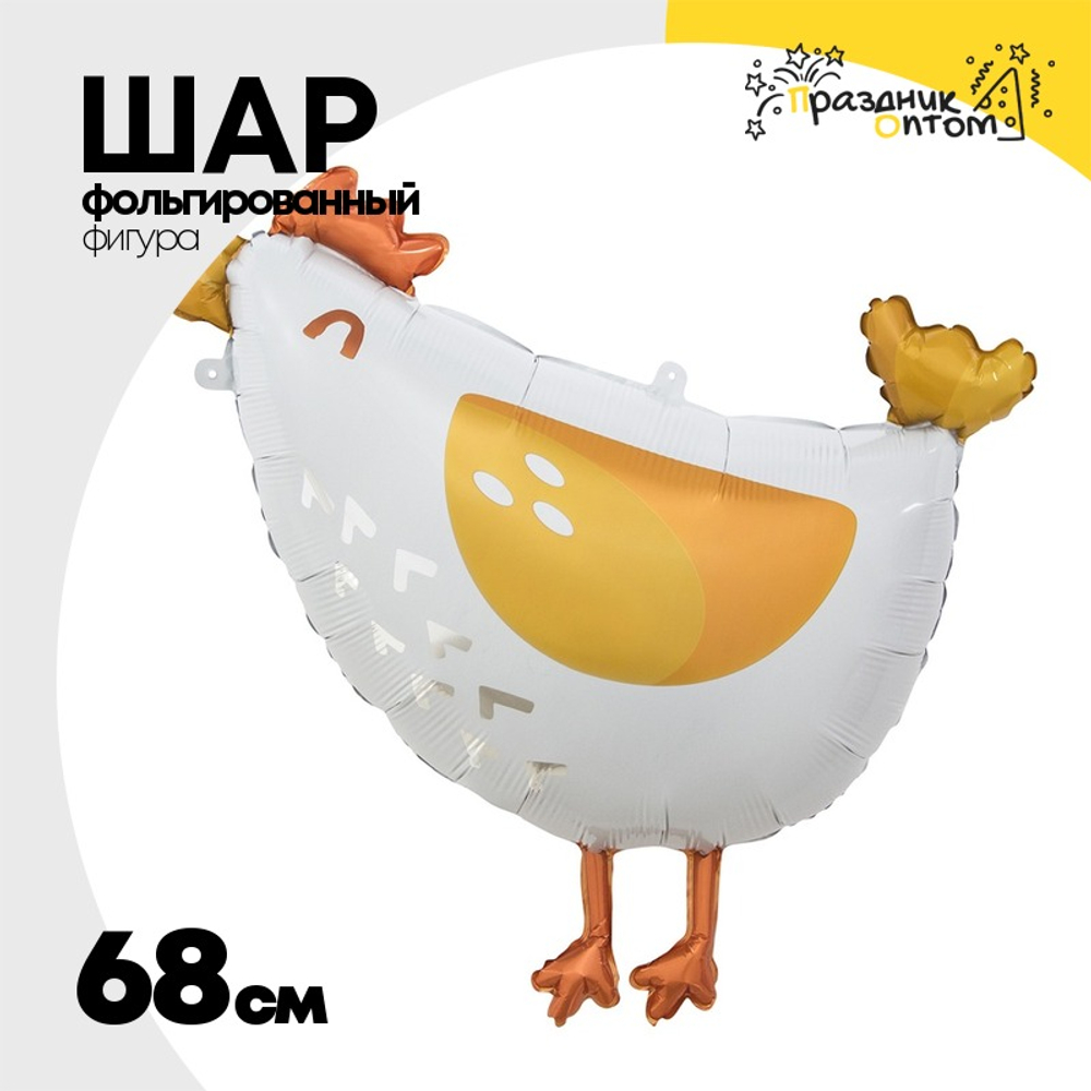 Шар Фольгированный Петух (Белый)