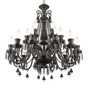 Люстра подвесная 18*E14 APL.709.03.18 черный Kler Aployt