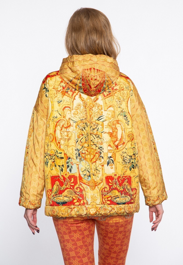 Куртка "Гротеск с птицами", по мотивам фламандской шпалеры 17 века из серии «Гротеск».